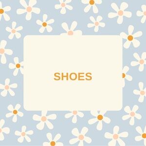 Kids Shoes - Blue/White Floral Design